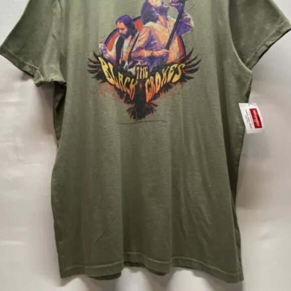 The Black Crows Concert T-Shirt by Wrangler XL Green Classic Fit 100% Cotton NWT - Picture 3 of 12